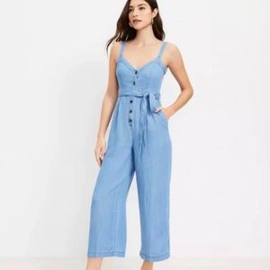 NWT Loft Chambray Jumpsuit size 2